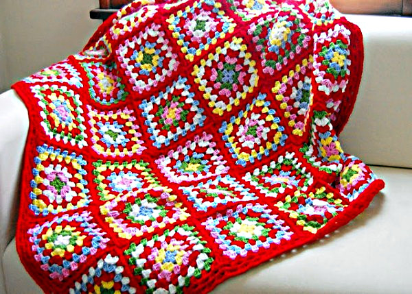 Квадрат с выпуклой спиралью крючком (УЗОРЫ КРЮЧКОМ)